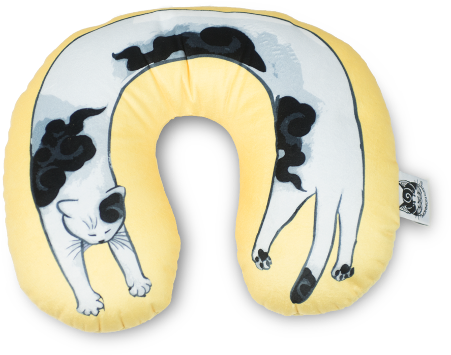 Long Cat Travel Pillow - Cat (1000x1000), Png Download