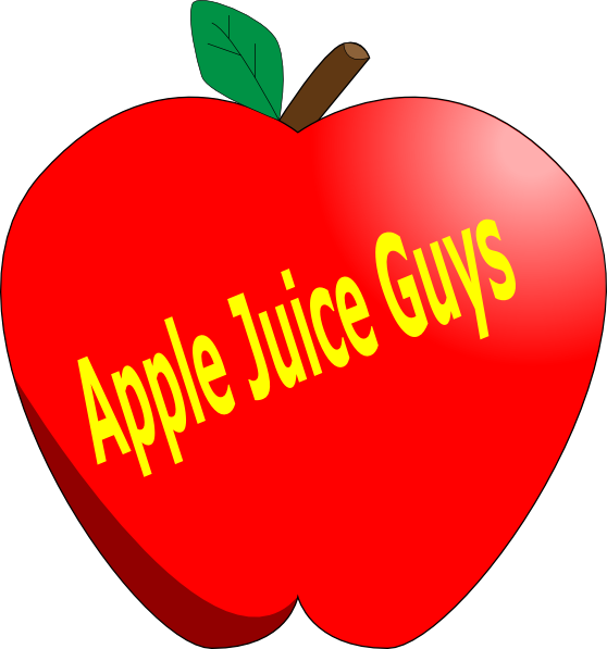 Apple Juice Guys Clip Art At Clker - Kreslené Ovoce (558x597), Png Download