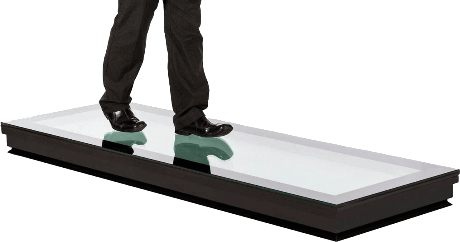 Walk On Rooflights Are Designed To Be Super Strong - Flushglaze Walk On Rooflight (1500x891), Png Download