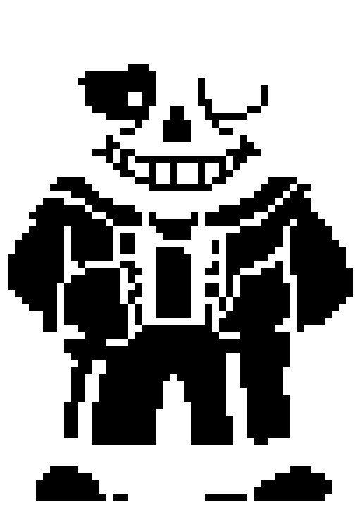 Download Sans Battle Sprite Undertale Tshirt White Color Drawstring Bag White One Png Image With No Background Pngkey Com