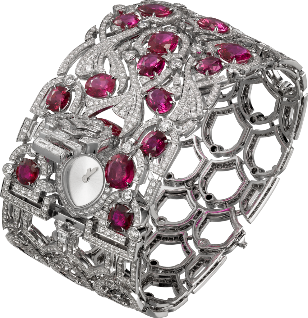 Koinobori High Jewellery Watchquartz Movement, Rhodium-finish - Montre Cartier Haute Joaillerie (991x1024), Png Download