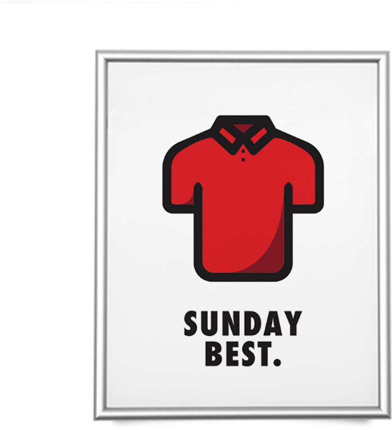 Sunday Best White Giclée Print - Bronze (989x989), Png Download