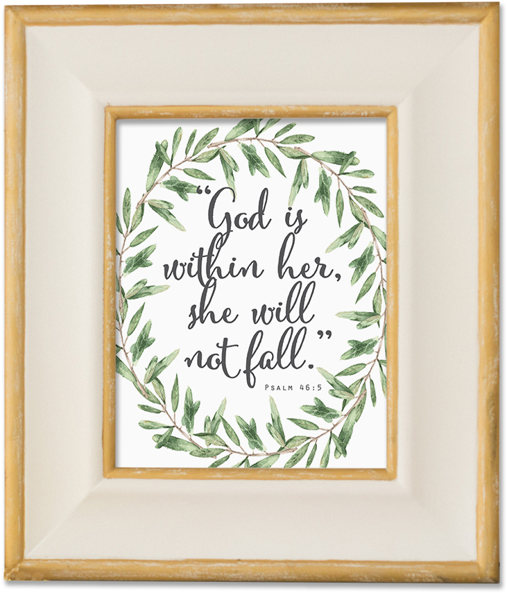 Psalm 46 - 5 - Wreath - Wreath (1000x1000), Png Download