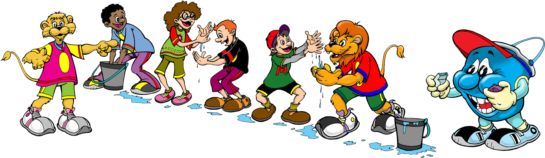 Clip Art Transparent Download Image Format Cragmorconnections - Water Relay Games Clip Art (1771x532), Png Download