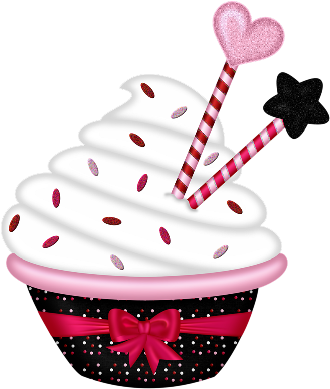 Фотки Cupcake Pictures, Cupcake Images, Cupcake Png, - Heart Cup Cakes Clip Art (699x800), Png Download
