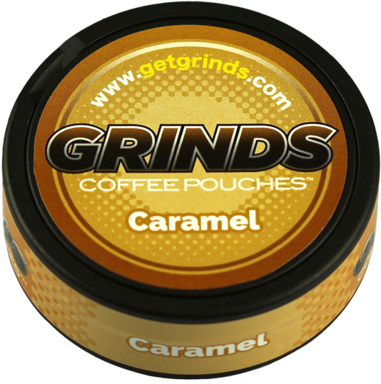 Caramel Container Of Coffee Grinds Coffee Pouches As - Grinds Coffee Pouches - 10 Cans - Mint Chocolate - (600x582), Png Download