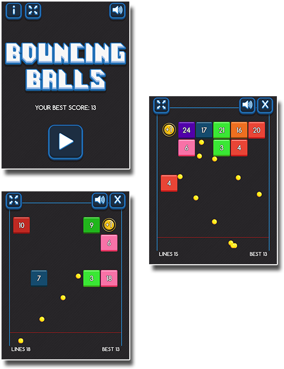 Bouncing Balls Is A Html5 Skill Game - Android Application Package (616x776), Png Download