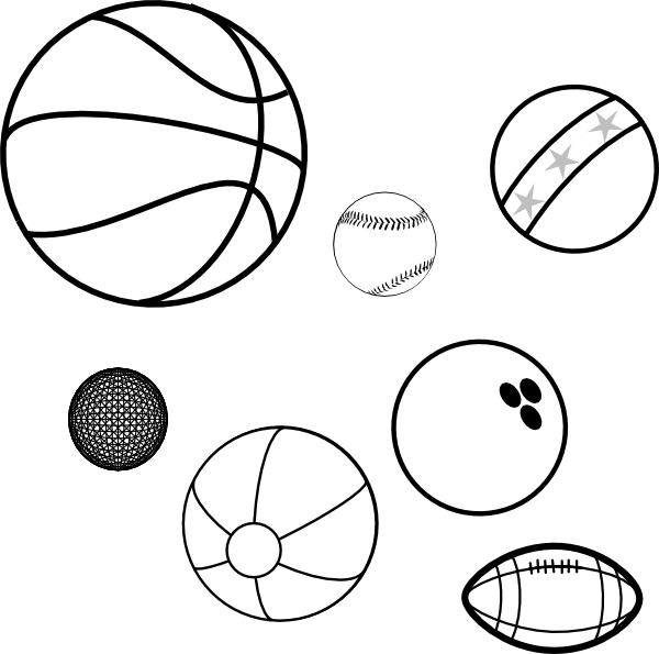 Balls Bouncy Ball Coloring Page, Printable Balls Bouncy - Coloring Page Of Ball (600x595), Png Download