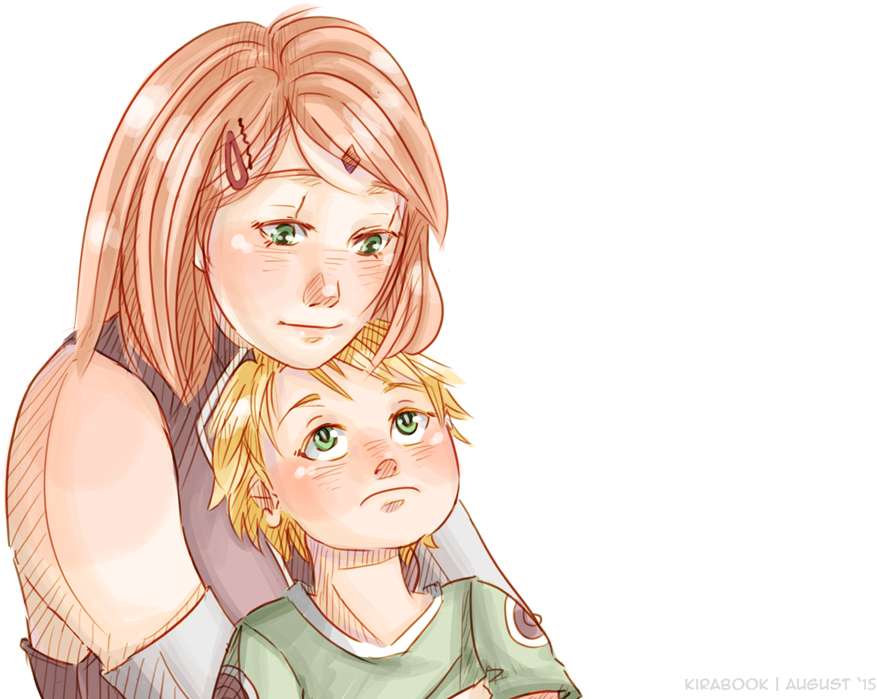 Sakura And Shinachiku - Shinachiku And Sakura (1000x800), Png Download