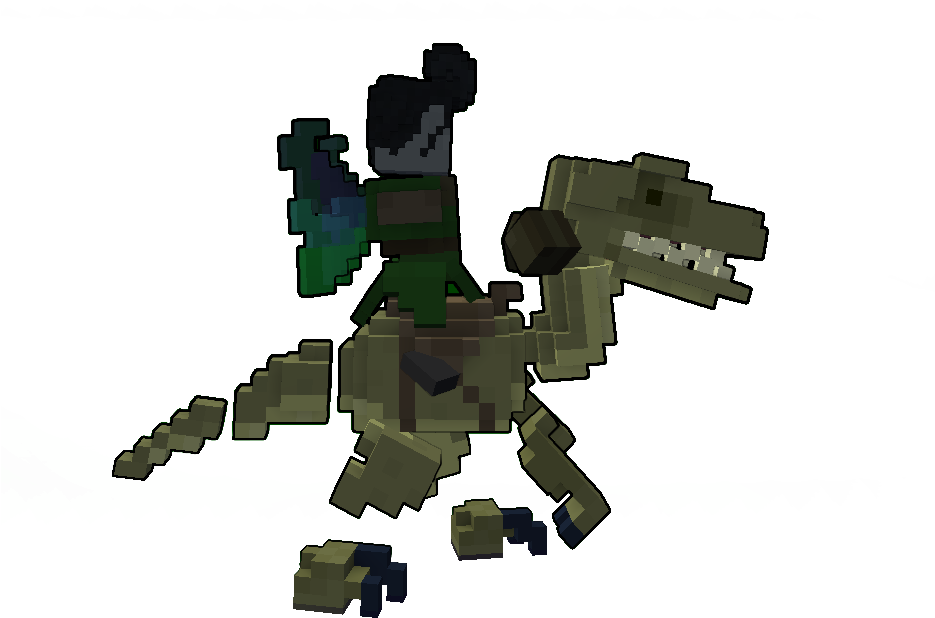 Mount Raptor - Trove Dinosaur Mount (960x727), Png Download