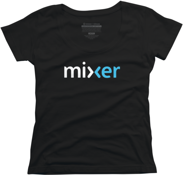 Mixer Logo Scoopneck Tee T-shirt (650x650), Png Download