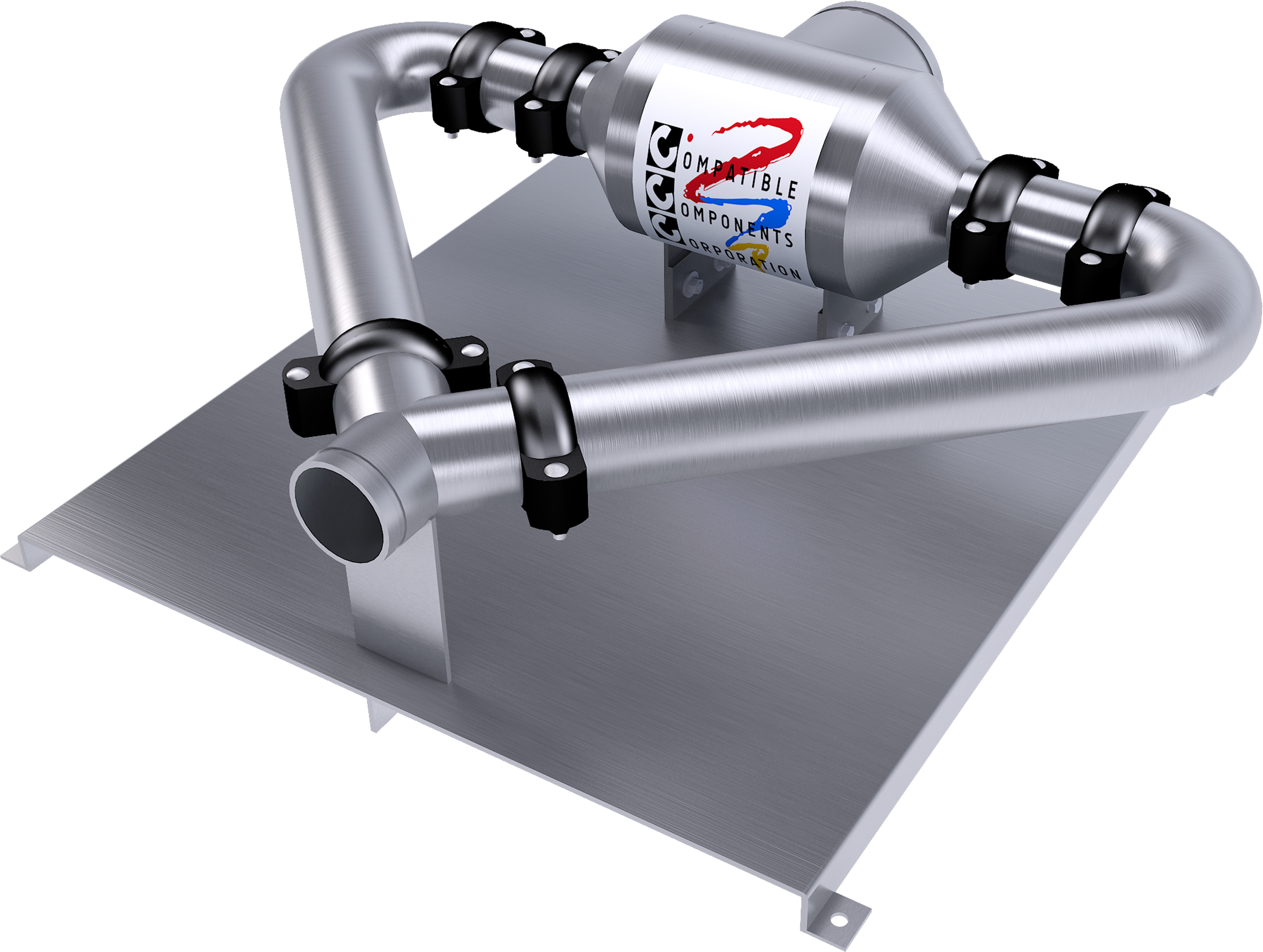 Chaos Mixer With Logo On Skid (3600x2709), Png Download