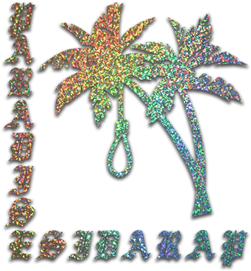 "paradise" / Silver Glitter Vinyl Die-cut - Pelangi (600x600), Png Download