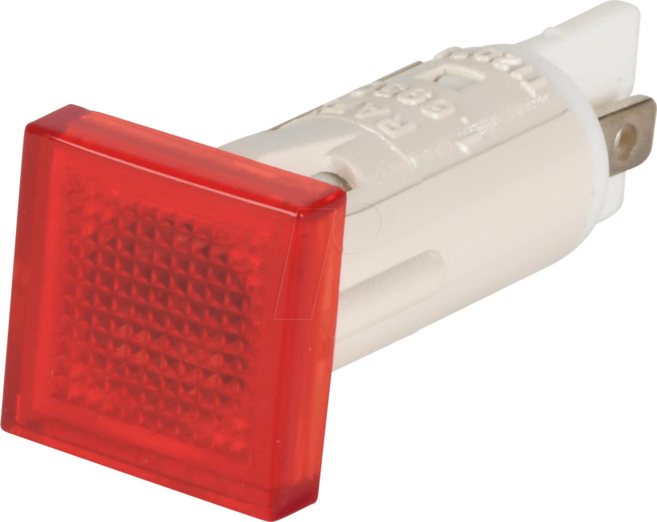 Indicator, 230 V, Neon Bulb, 10 Mm, Square, Red Rafi - Rifle (1316x1047), Png Download