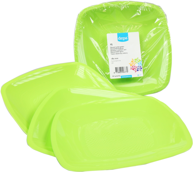 Depa® Plate, Square , Dessert Plate, Summertime, 1 (640x640), Png Download