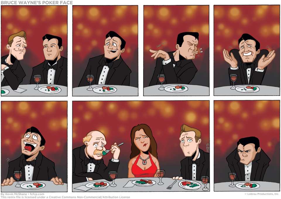 Color - Funny Bruce Wayne (960x681), Png Download