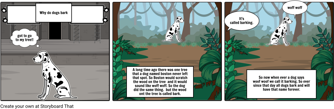 Why Dose Dogs Bark - Cartoon (1164x385), Png Download