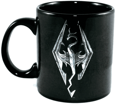 Skyrim Game Symbol Foil Print Mug - Elder Scrolls V: Skyrim: Prima Official Game Guide (600x539), Png Download