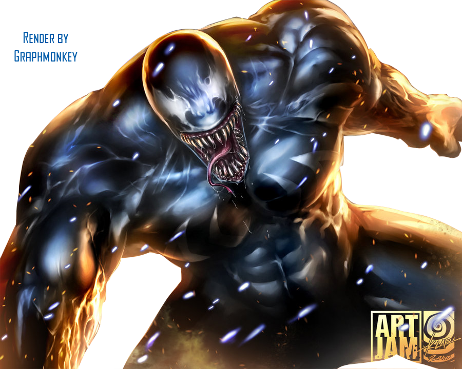 Check Out And See Where Bad Guys Converge In This Click - Green Venom Symbiote (900x720), Png Download