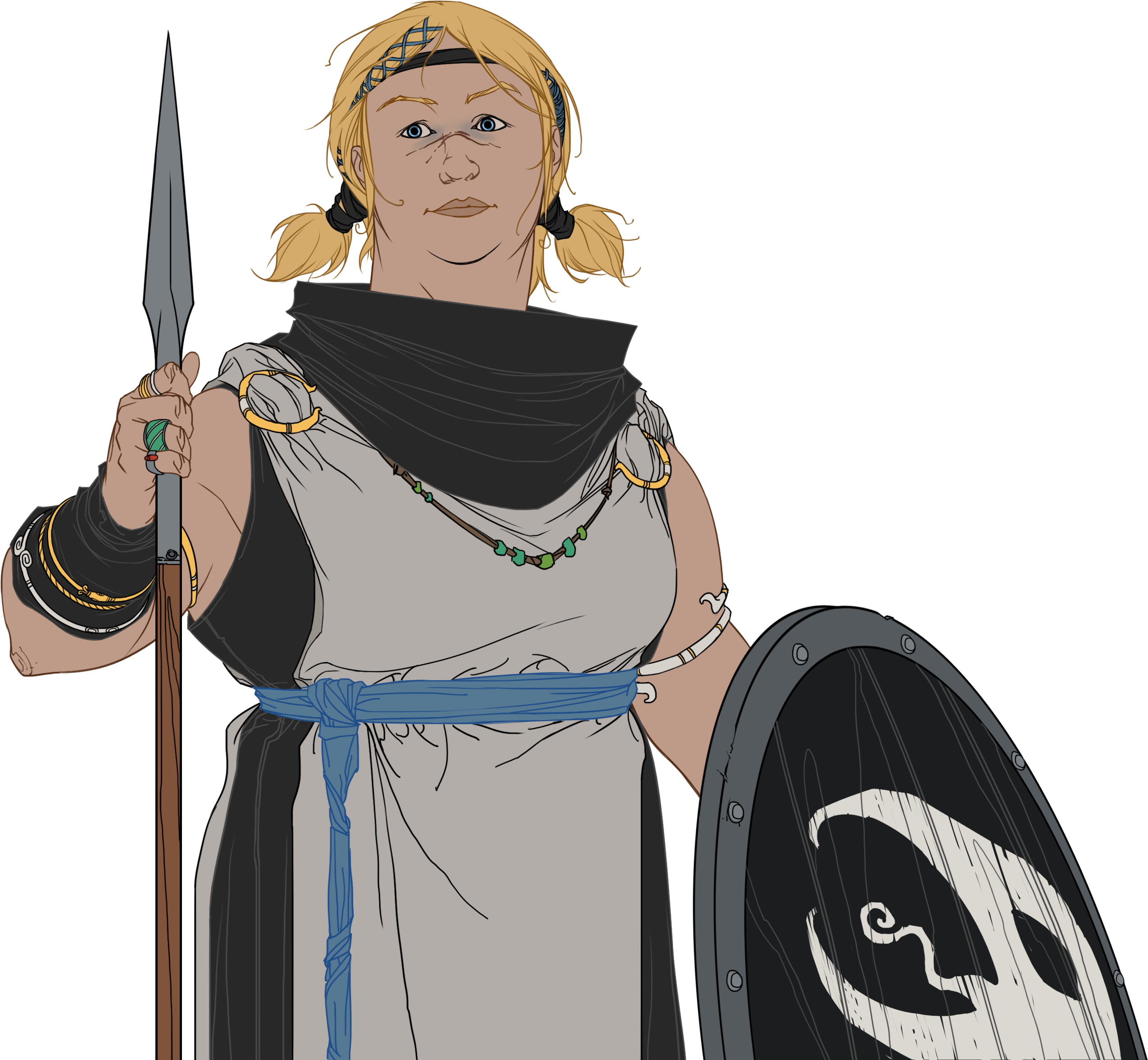 Folka - Banner Saga Varl Women (2549x2353), Png Download