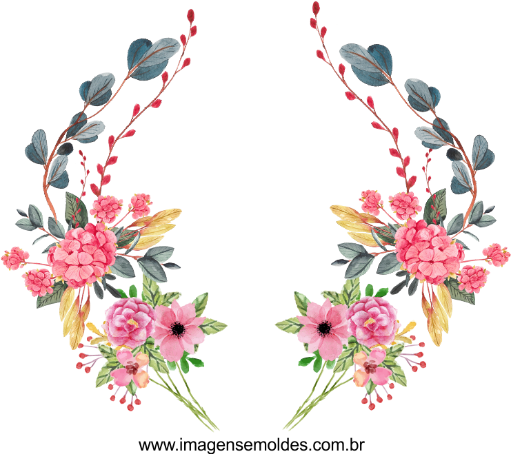 Flores Para Convite De Casamento Png - Flores De Casamento Png (820x673), Png Download