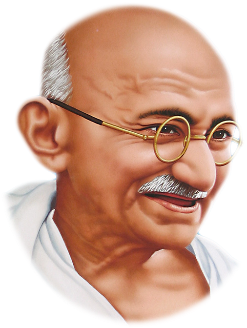 Mahatma Gandhi Png Pic - Transparent Gandhi Png (570x675), Png Download