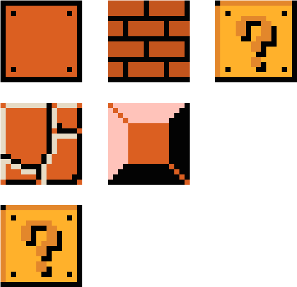 Mario Blocks - Flower (700x660), Png Download