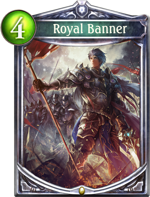 Unevolved Royal Banner - Royal Banner Shadowverse (536x698), Png Download