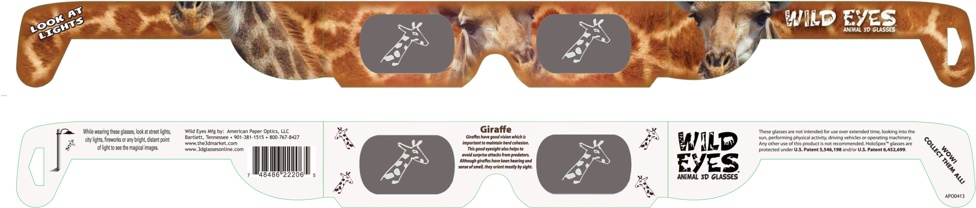 Giraffe Wild Eyes Glasses - Giraffe Coloring Book And 365+ Days Journal (2048x504), Png Download