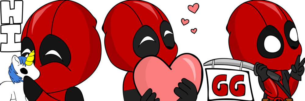 Deadpool - Portable Network Graphics (1000x333), Png Download