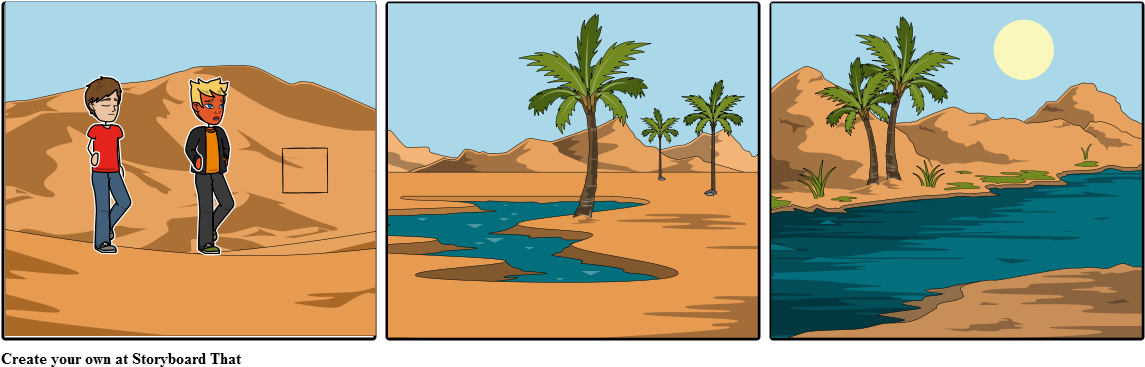 Desert - Fish And Crocodile Story (1164x385), Png Download