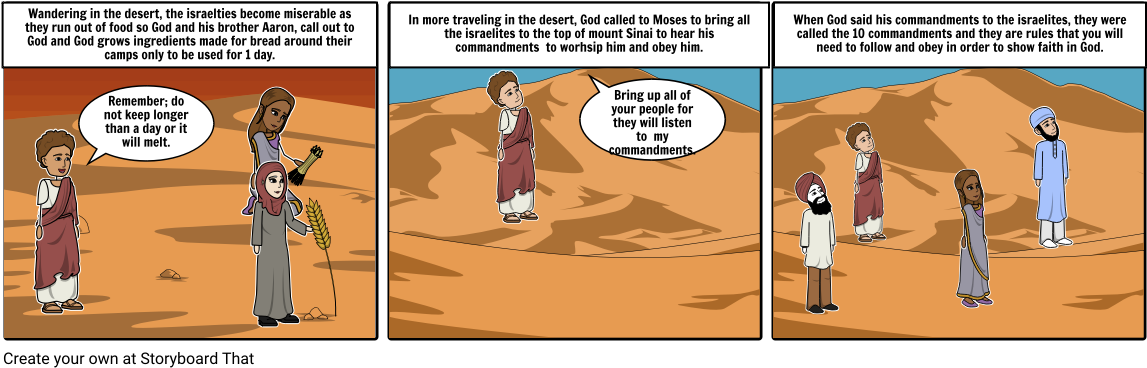 Wandering In The Desert - Cartoon (1164x385), Png Download