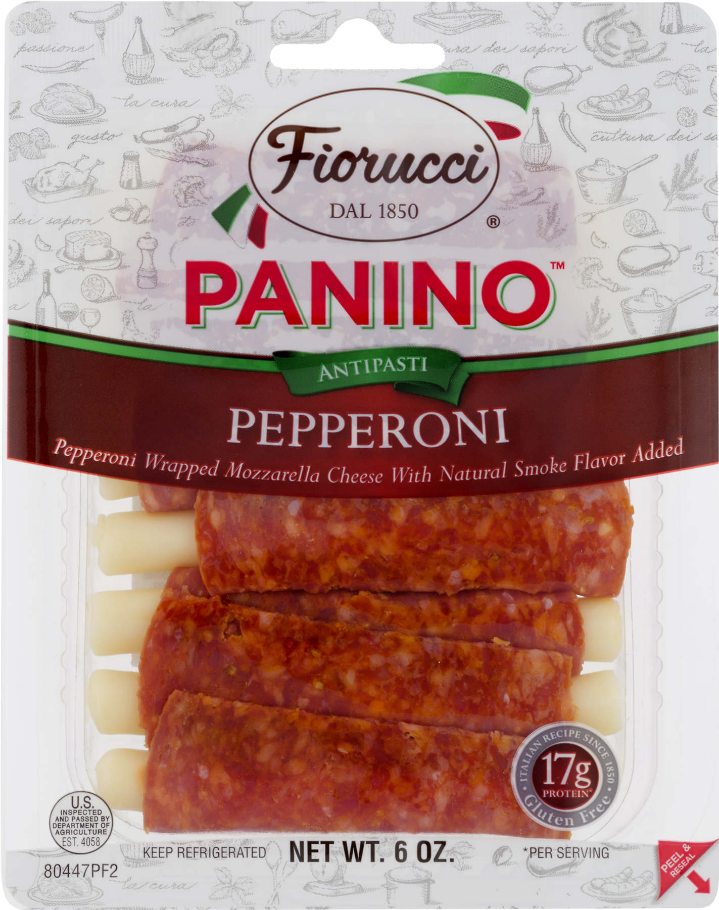 Fiorucci Panino, Hard Salami - 1.5 Oz (1800x1800), Png Download
