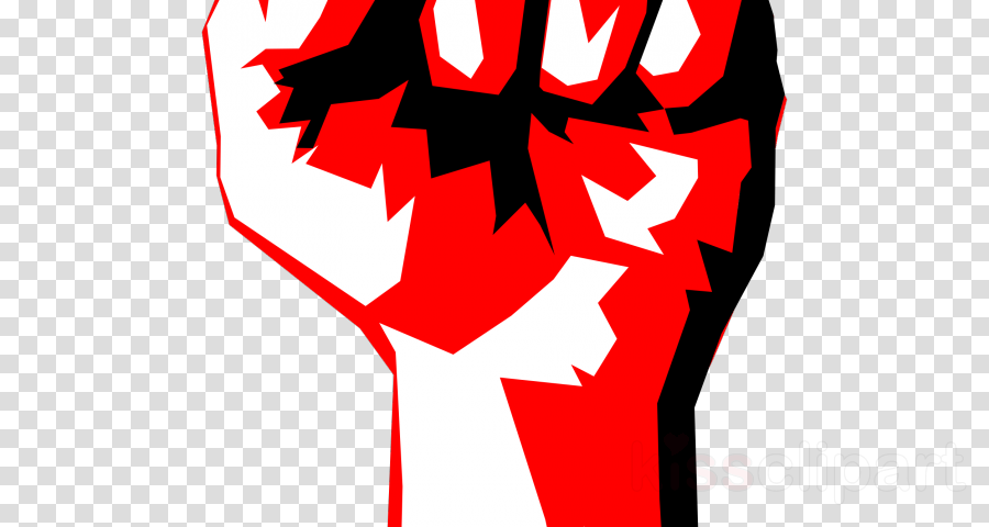 Revolution Fist Clipart Raised Fist (900x480), Png Download