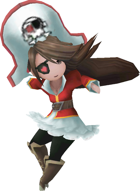 Bdff Agnès Pirate - Agnes Bravely Default Jobs (570x779), Png Download