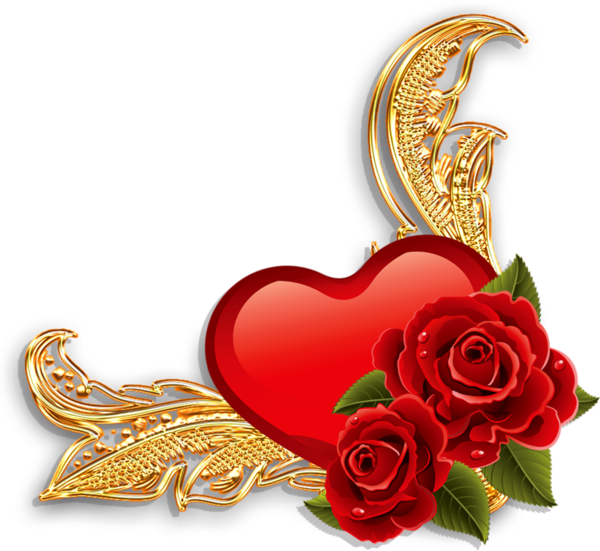 Hearts In Corners - Bordure De Coeur Png (600x551), Png Download