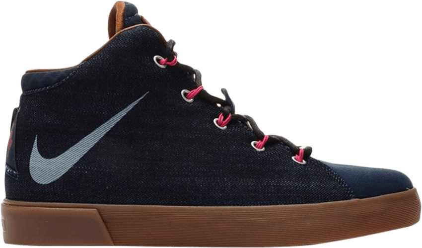 Lebron 12 Nsw Denim Lifestyle Qs 'midnight Navy' - Skate Shoe (850x499), Png Download