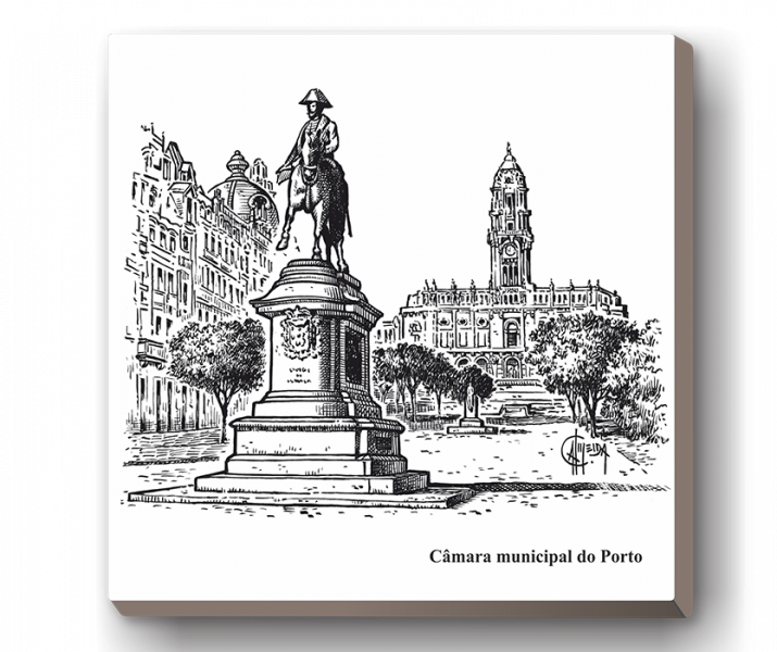 Cities Drawing Artistic - Porto (715x600), Png Download