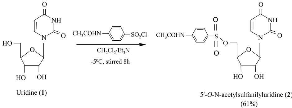 Synthesis Of 5' O N Acetylsulfanilyluridine - Diagram (941x348), Png Download