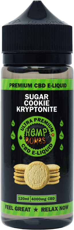 4000mg Cbd E-liquid Sugar Cookie Kryptonite - Cannabidiol (800x800), Png Download