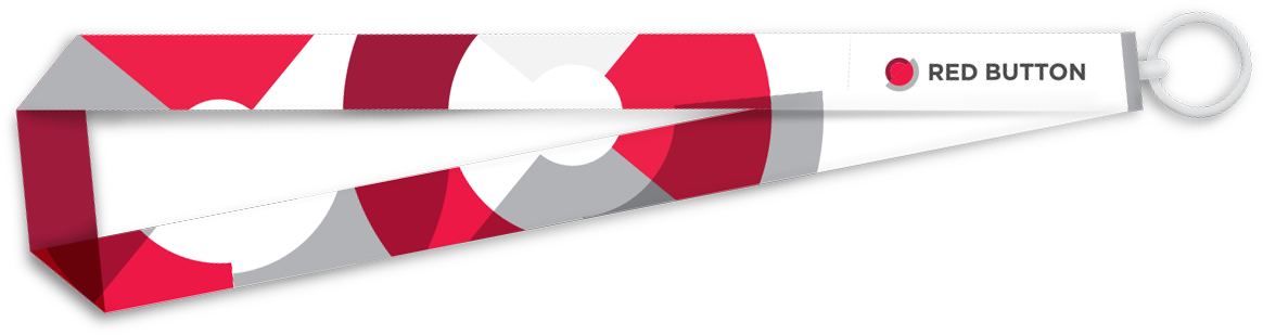 Red Button Klicenka - Keychain (1164x309), Png Download