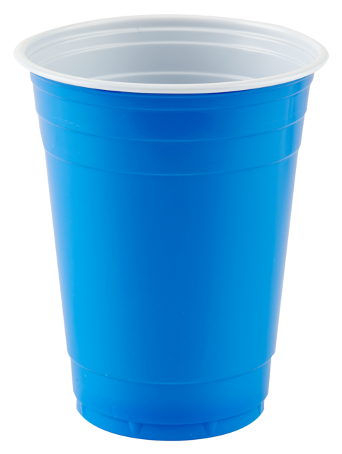 Party Cup, Pp, 400ml, 14oz, Blue - Tachos Rey (640x640), Png Download