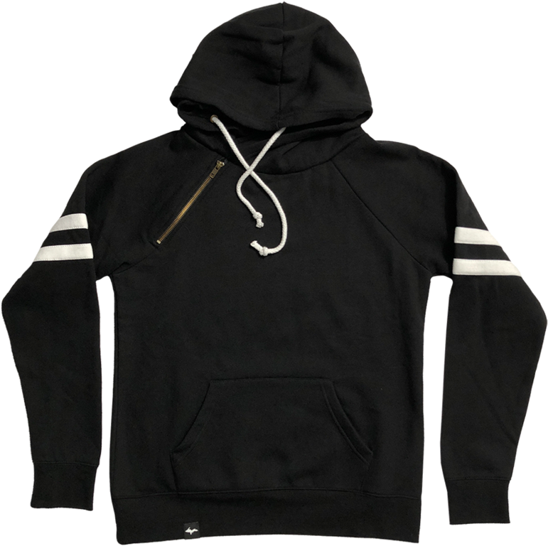 Silhouette" Women's Black Varsity Double Hood Sweatshirt - Dc Nvrbrkn (900x900), Png Download