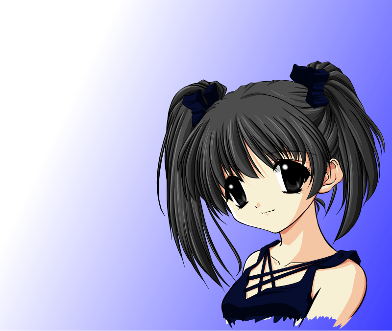 Anime Style Girl (800x677), Png Download