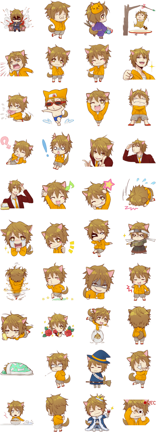 Kogeinu By Kogeinu - Pegatinas Kawaii Para Imprimir (562x1500), Png Download