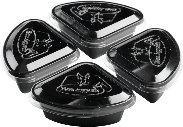 Container, Ps, 65ml, Plastic Cup, - Bak, Ps, 65ml, Kunststof Cup, 66.97x66.97x28.5mm, Zwart/transparant (640x640), Png Download