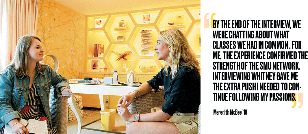 Smu Network Writer Meredith Mcbee '19 , An Smu Senior - Sitting (1100x463), Png Download