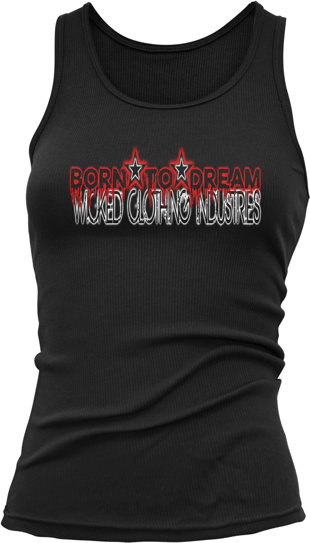Ladies Black Tank Top/ Born To Dream - Female The Original Iron Man T Shirt (1366x2048), Png Download