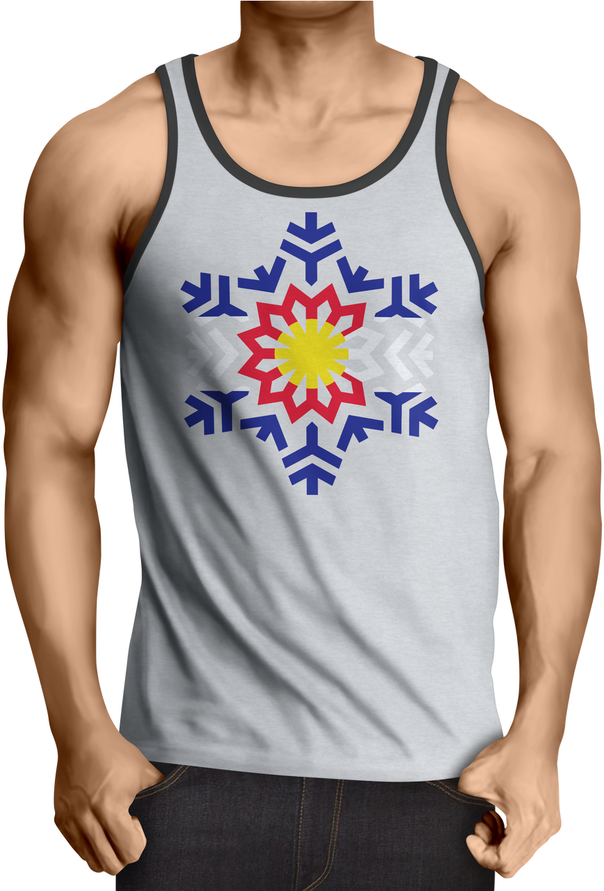 100% Cotton Og Blue Flag Flake Screen Printed White - Style3 Mario Totenkopf Tank Top Videospiel Super World (1109x1280), Png Download