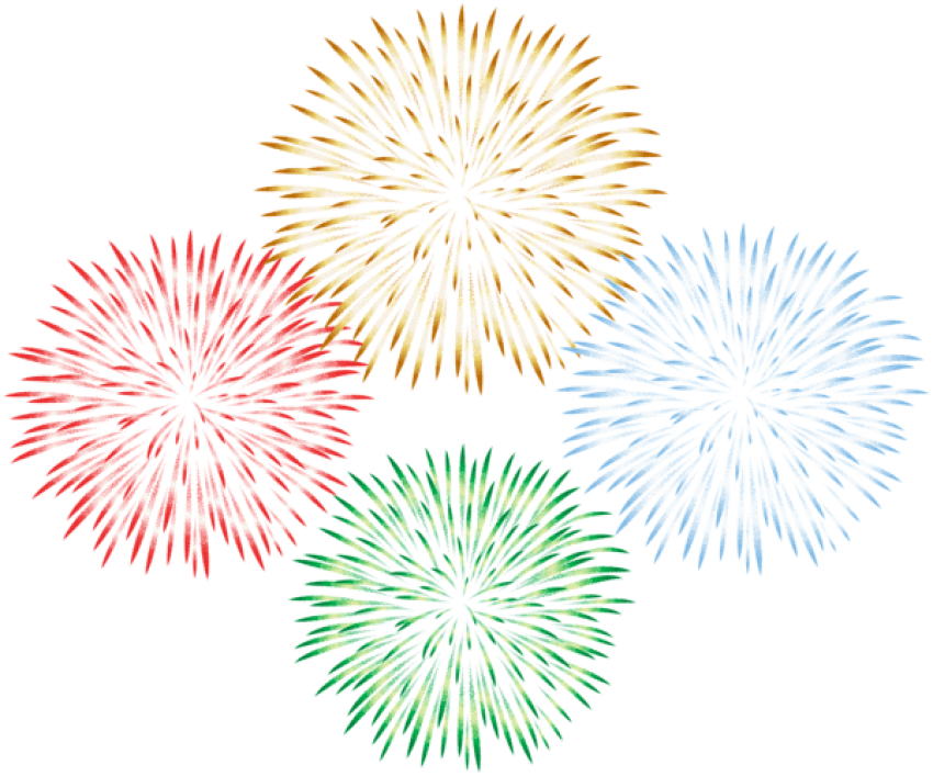 Free Png Fireworks Transparent Png Images Transparent - Clip Art Transparent Fireworks (850x707), Png Download